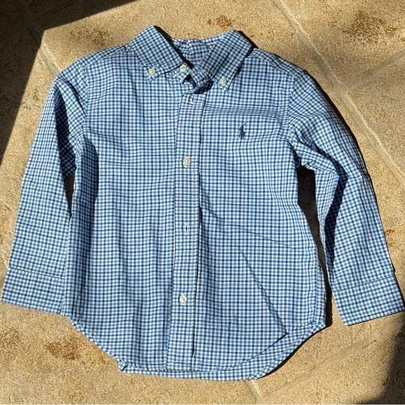 Ralph Lauren Checkered Youth Shirt - Picture 1 of 2